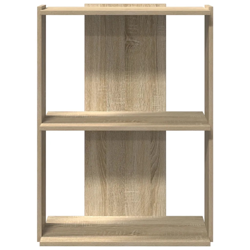 Libreria 3 Ripiani Rovere Sonoma 60x30x80 cm Legno Multistrato 860258