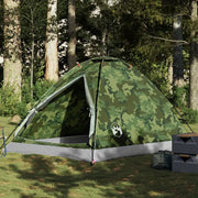 vidaXL Tenda da Campeggio a Cupola 4 Persone Mimetica Impermeabile