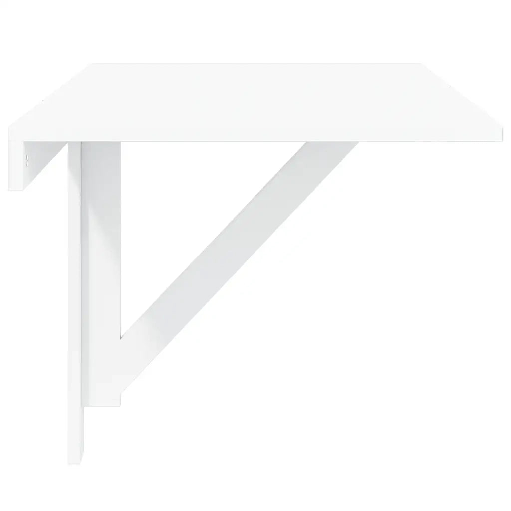 Tavolo Pieghevole da Parete Bianco 100x60 cm CFW2485986