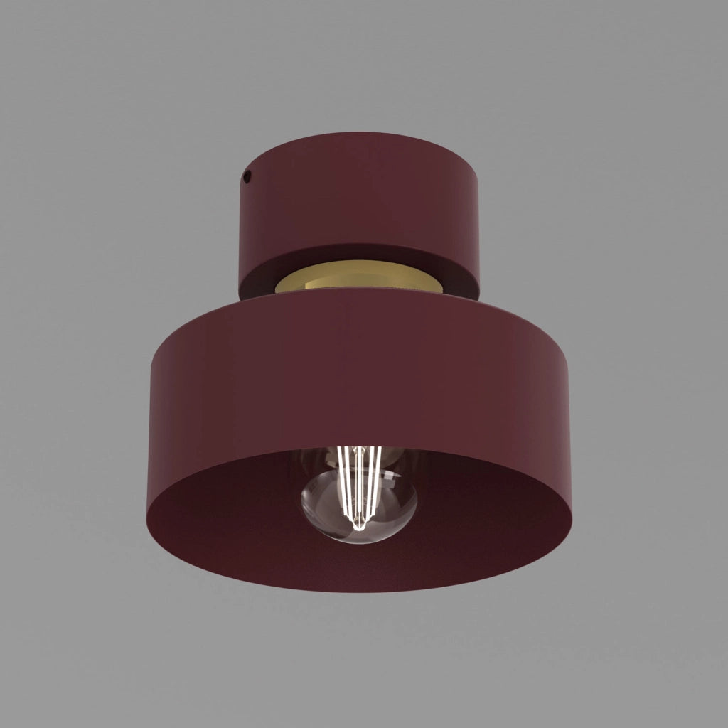Lampada da soffitto Marti 1xE27 bordeaux oro Luminex