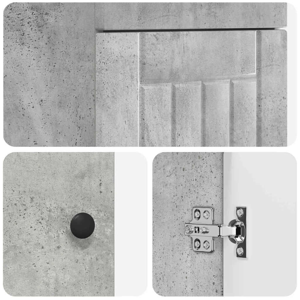 Mobile da bagno con lavabo Grigio Cemento 42 x 40 x 84,5 cm 890027