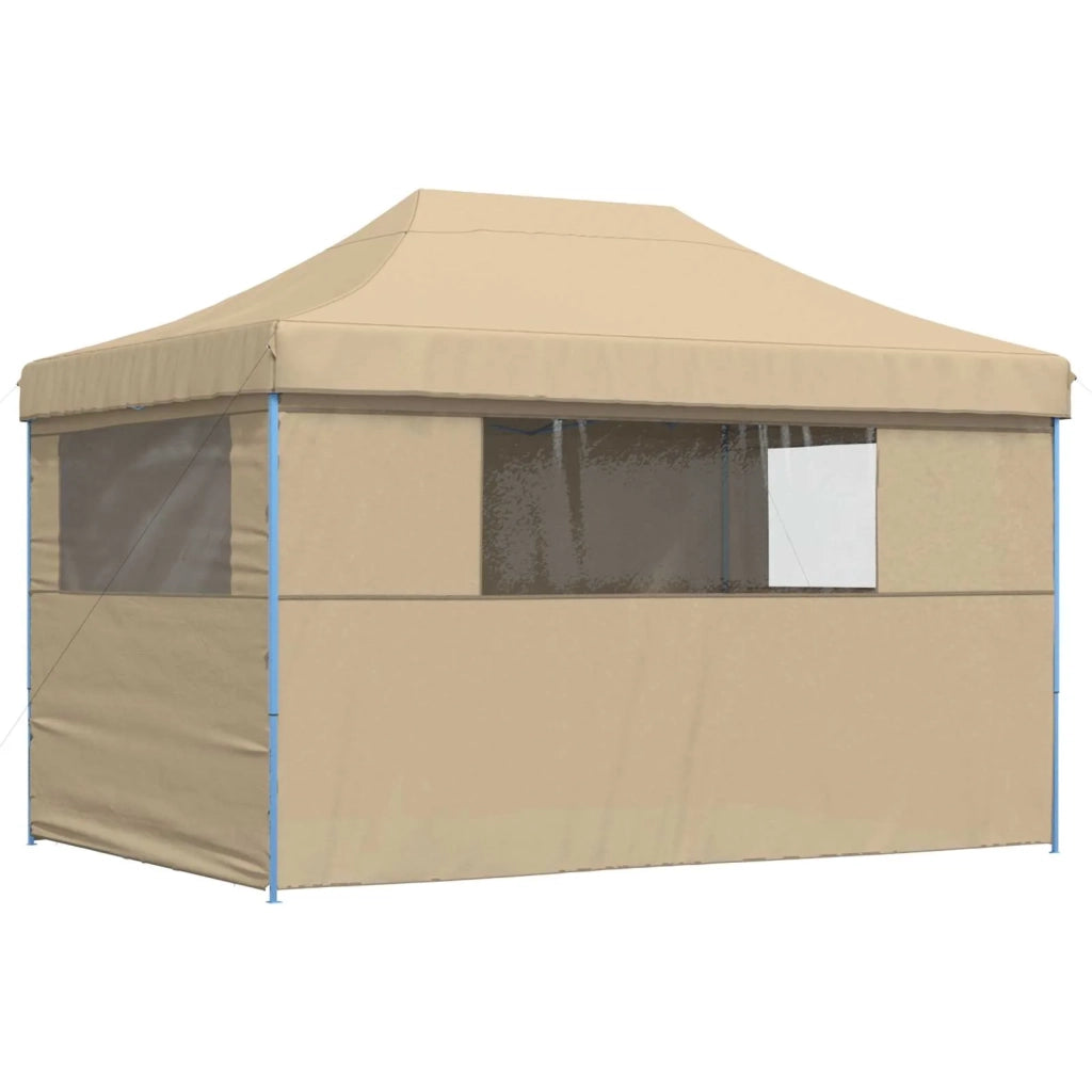 Tenda Party-Tenda da festa Beige 279 x 410 x 315 cm Tessuto Oxford 508905