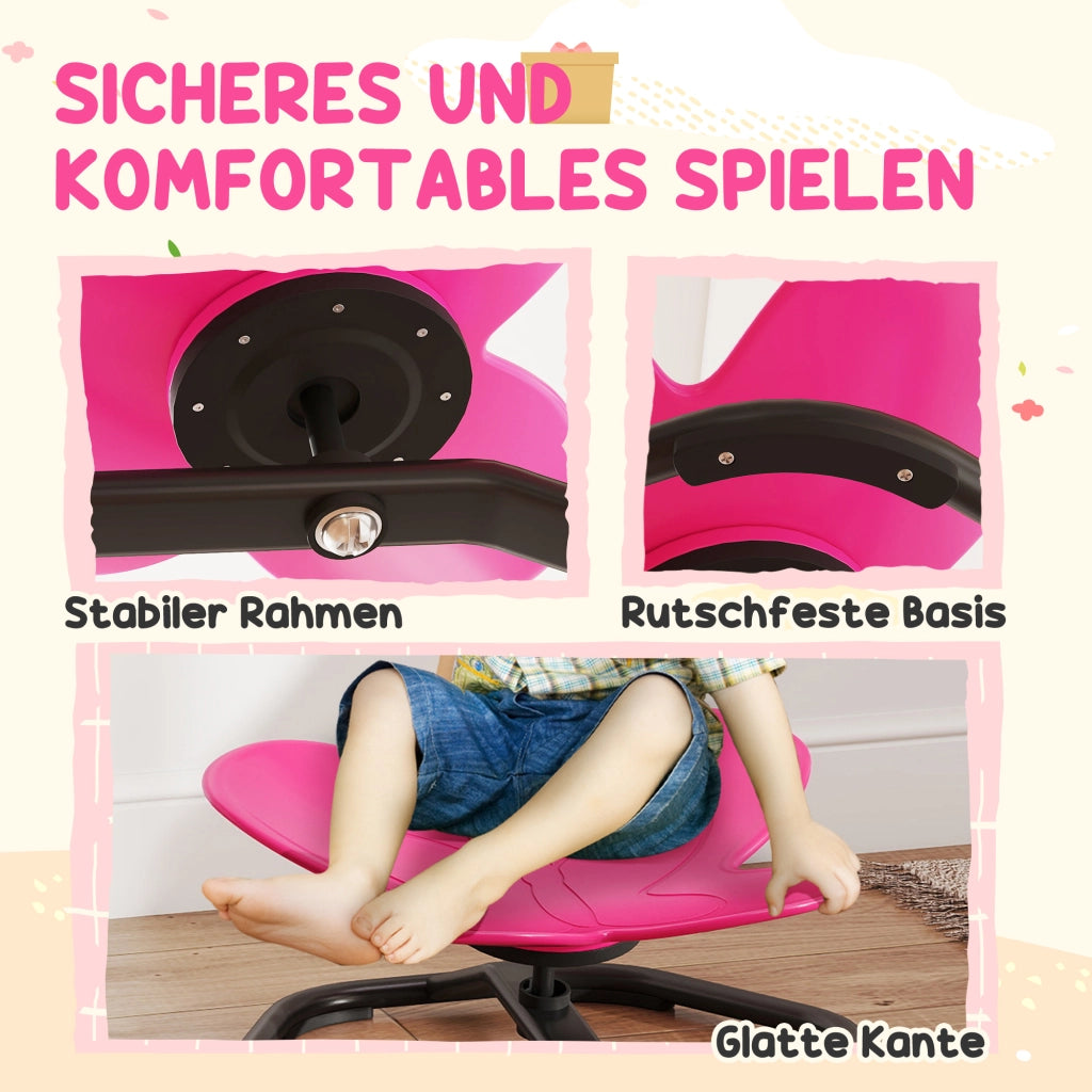 Sedia Girevole per Bambini ¨C zephmum ¨C Forma Farfalla, Rosa
