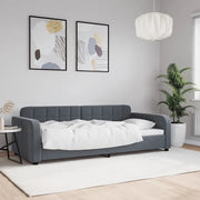 Letto da Giorno Grigio Scuro 90x190 cm in Velluto