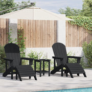 Set da Giardino Black HDPE 3 Pezzi