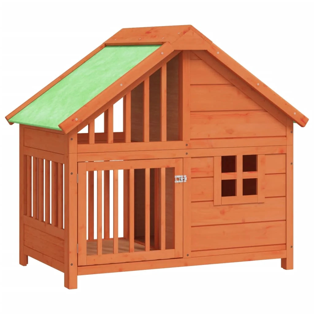 Cuccia gabbia per animali pac 96 x 60,5 x 87 cm legno massello di pino marrone 02_0041724