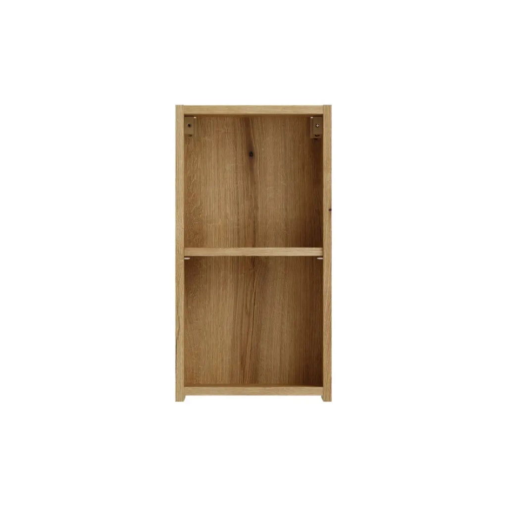 Mobile da bagno VANO 57 cm in rovere sospeso con 2 nicchie