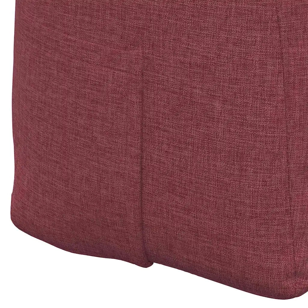 Cuscino per Schiena Rosso Vino 200 x 24 x 50 cm Tessuto 42014589