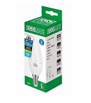Bisonte Lampadina Led Candela E14 8W=60W 806lm 4000k