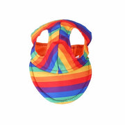 Pet Baseball, Lente Zomer Hondenhoeden Hondenzonnehoeden con Orecchiuti per Cane con Misura del Capo 30-40 cm - arcobaleno