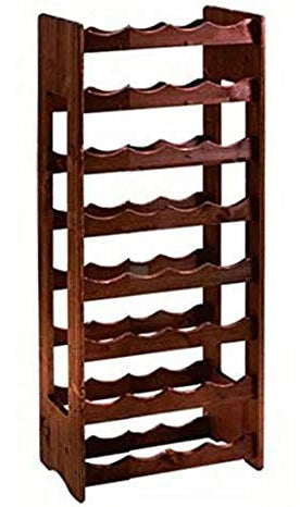 CANTINETTA IN LEGNO SCURO 32 POSTI cm.42x25x100h