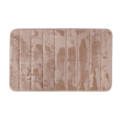 Tappeto bagno 100% poliestere 50x90 tortora antiscivolo  Memo