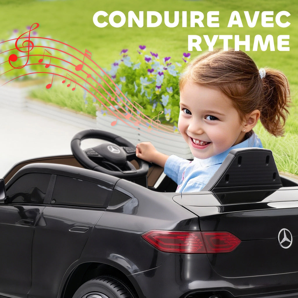 Auto elettrica per bambini con telecomando 2,4G ¨C zephmum ¨C 105x68x50cm nero