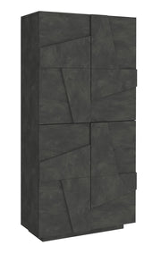 Scarpiera 4 Ante Battenti 81,2x39,2x167,6 cm Ping Ardesia