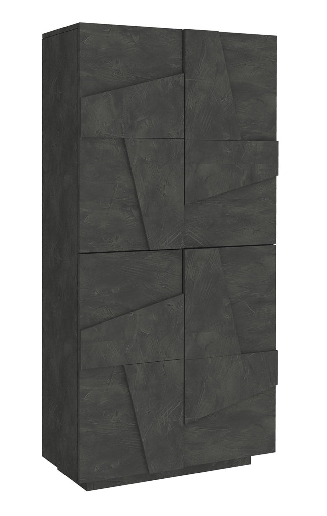 Scarpiera 4 Ante Battenti 81,2x39,2x167,6 cm Ping Ardesia