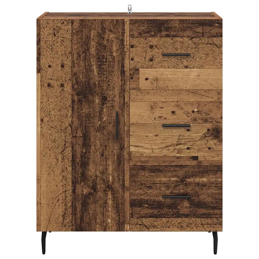 Credenza con Cassetto-Buffet-Armadio da cucina Legno vecchio 69,5 x 34 x 90 cm 177085