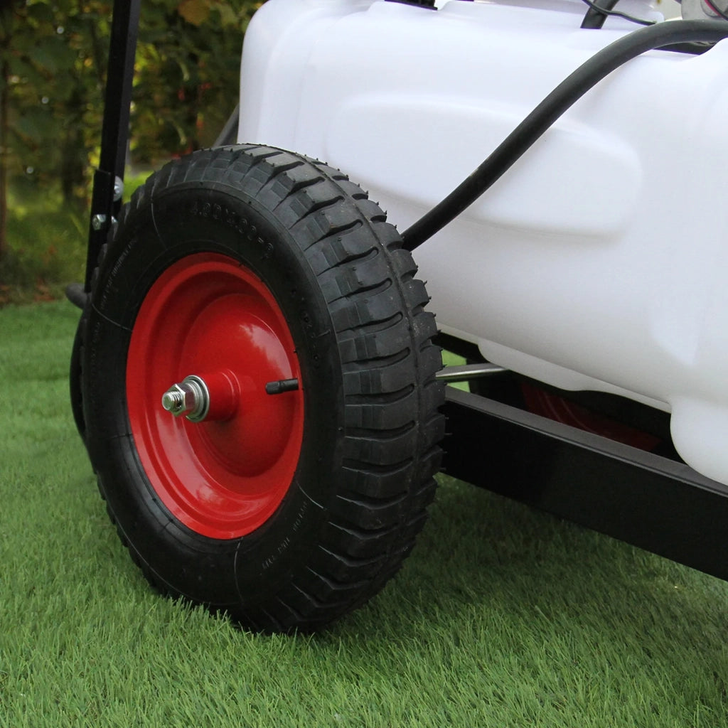 Polverizzatore per Moto Quad ATV con Rimorchio Carrello con Asta 6 Ugelli e Lancia a Mano Irroratore Spruzzatore per Fertilizzanti - 60 Litri