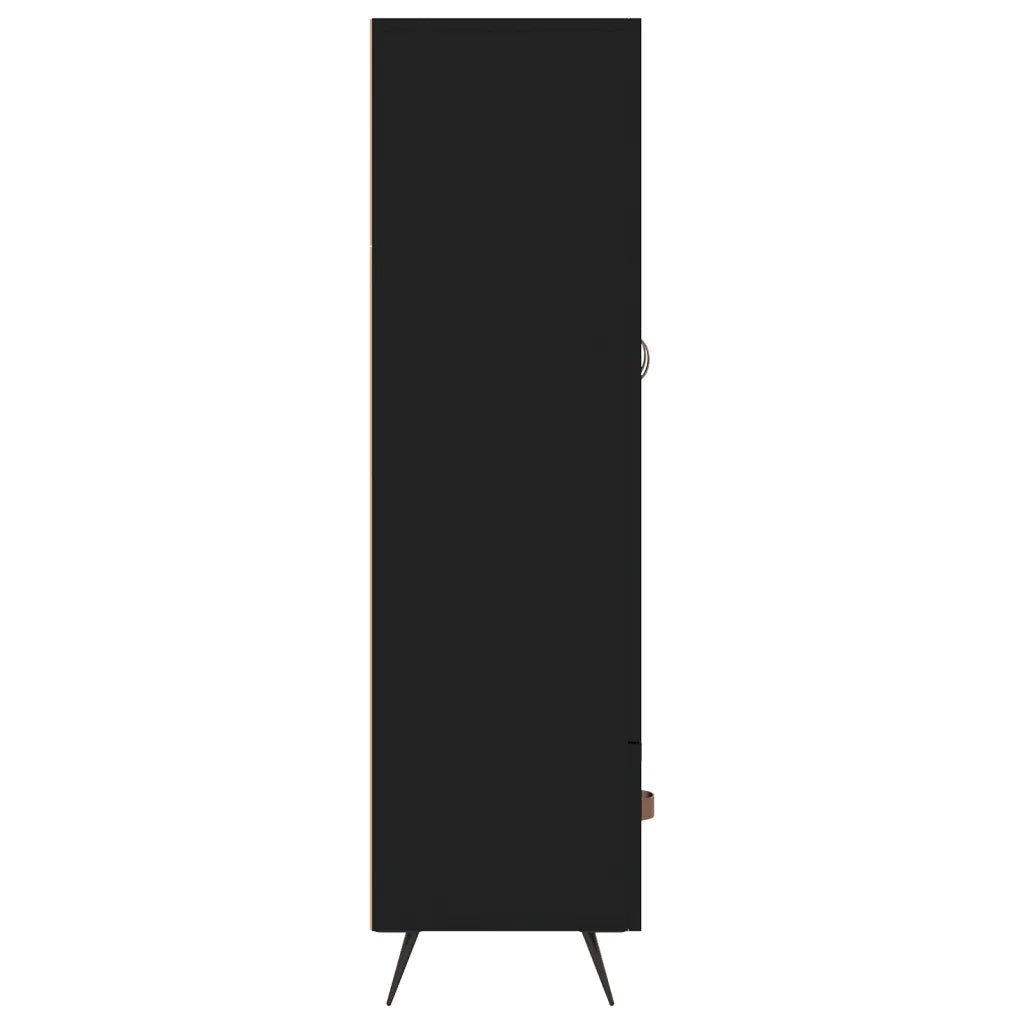Credenza Nera 69,5x31x115 cm in Legno Multistrato 828269