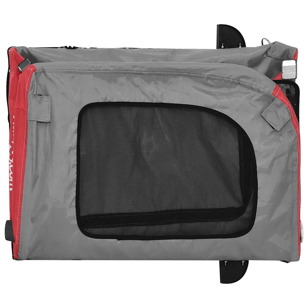 Rimorchio per bicicletta per animali domestici Rosso e grigio CFW6879157