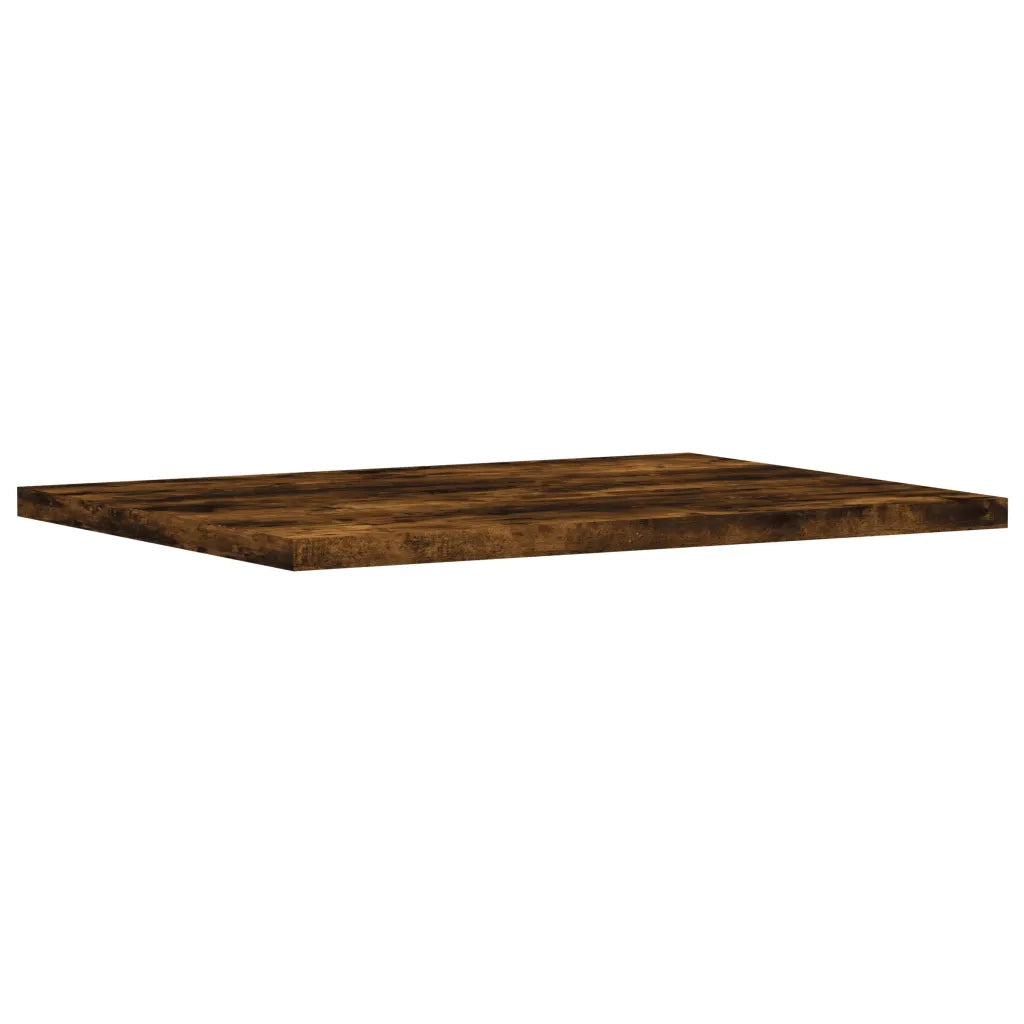 Mensole Parete 4pz Rovere Fumo 40x30x1,5 cm Legno Multistrato 838207