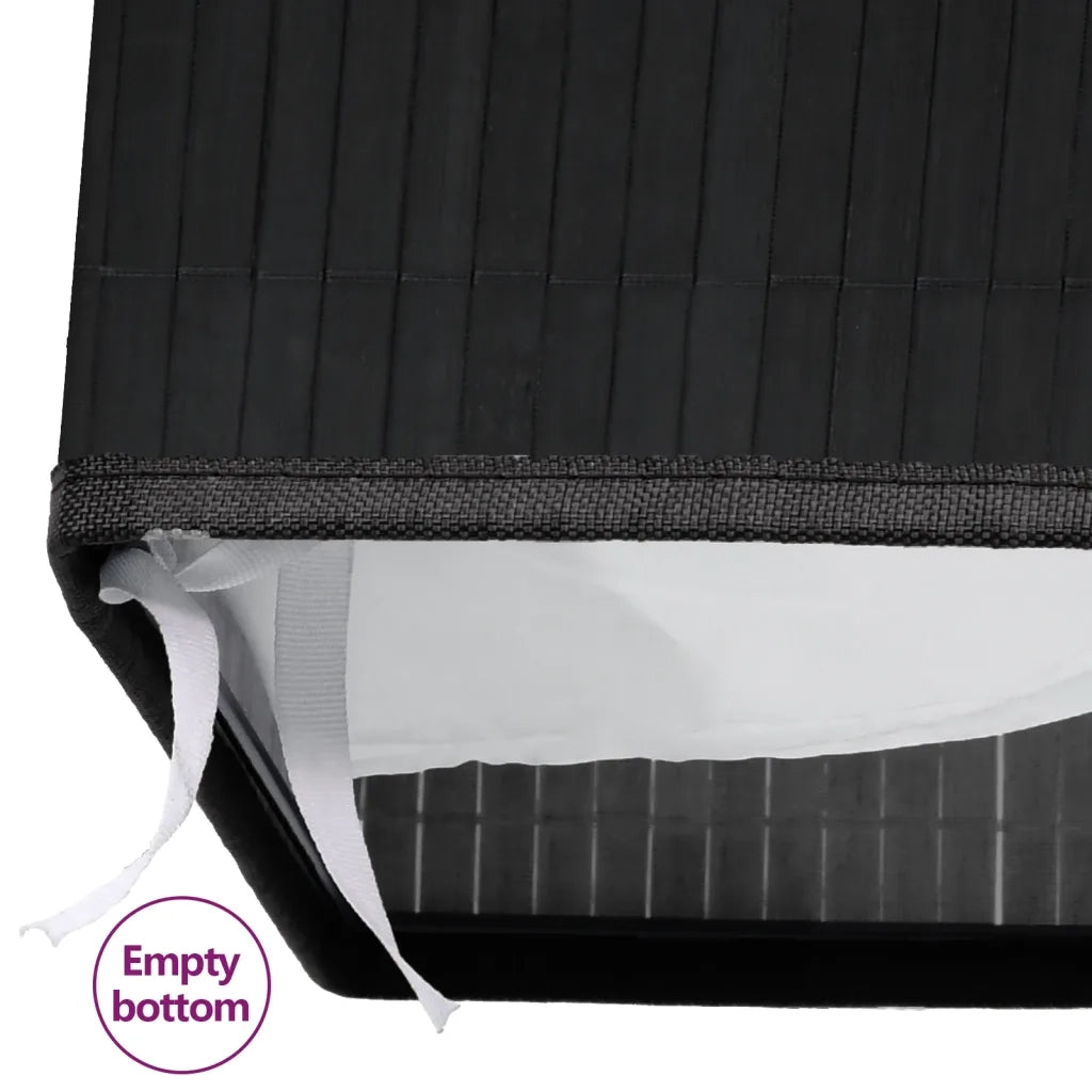 Cesto Portabiancheria in BambÃ¹ Nero 83 L cod mxl 54471