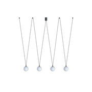 Lampadario moderno Nowodvorski SLING IV 4 sfere bianche