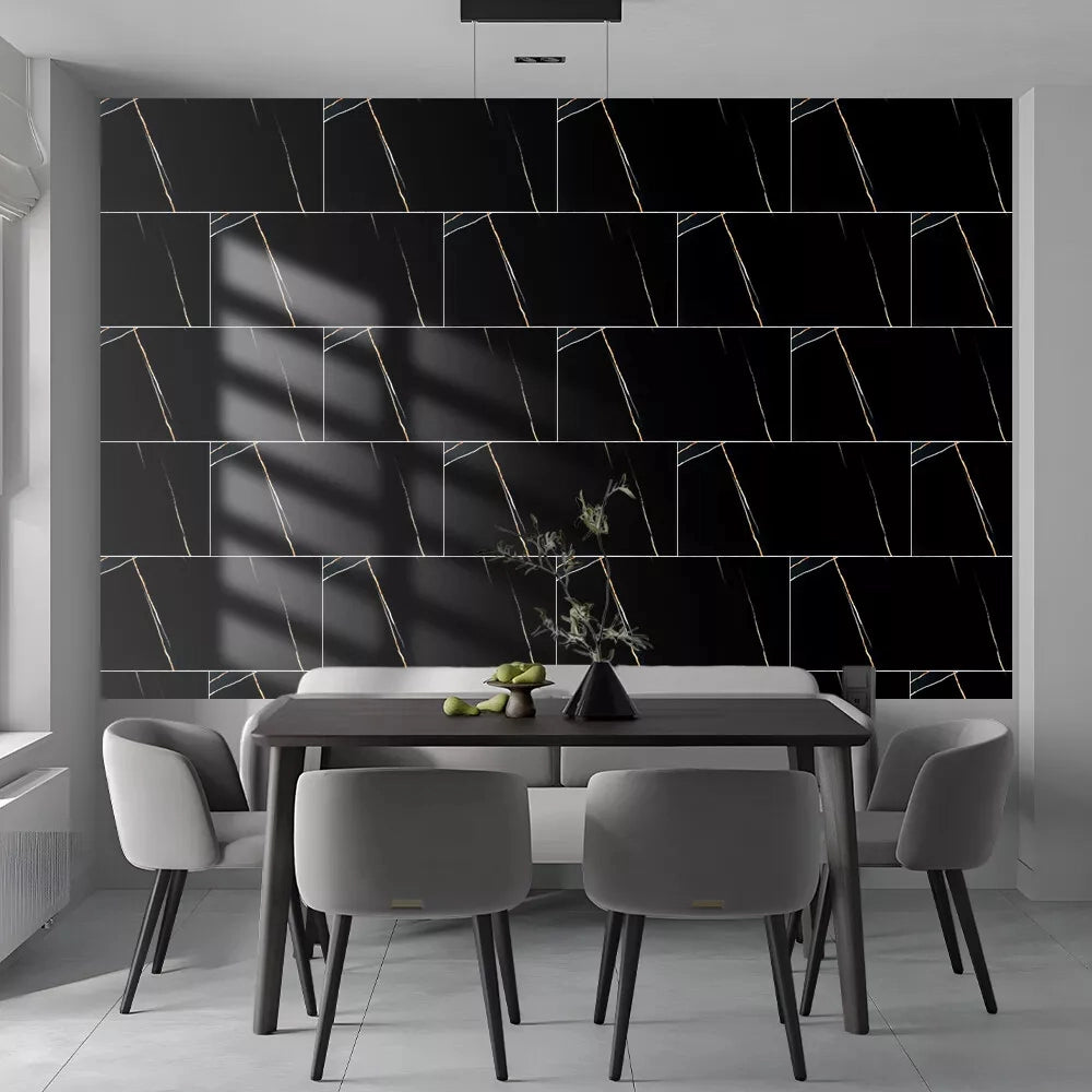 Adesivi Marmo per Parete ¨C Zephmum ¨C Bianco 10 Pezzi