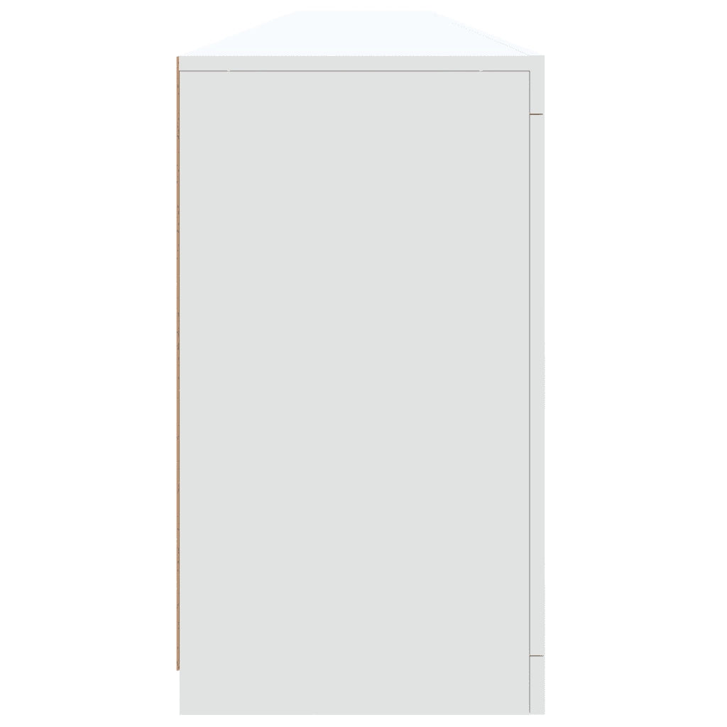 Credenza con Luci LED Bianca 283x37x67 cm 3209016