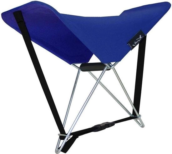Beach chair multifunzionale - blu scuro - sedia da spiaggia regolabile e ripiegabile