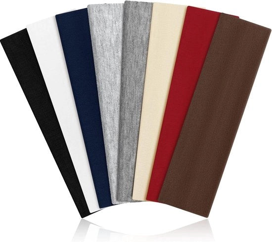 7 x Cintura per donna - adatta per corsa, sport, yoga, elastica (20x 4,5CM)