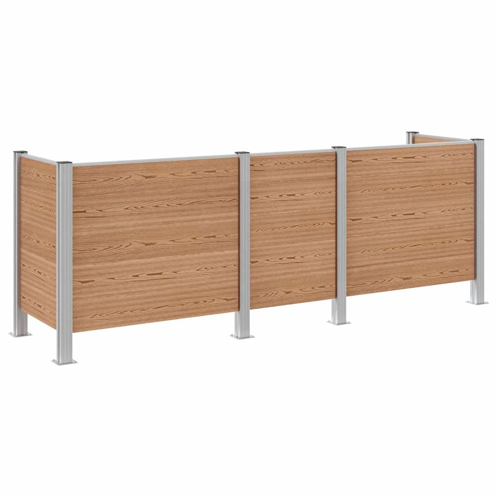 Recinzione Contenitore per Rifiuti Marrone 315 x 85 x 115 cm 3429268