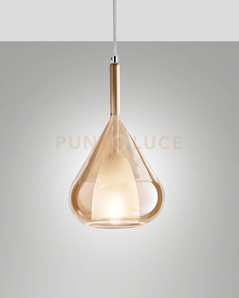 EDISON  3481-59-125 VETRO AMBRA PICCOLO COMPLETO DI CAVO X KIT LUCI