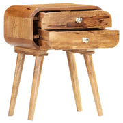 Comodino-Tavolino da notte 40x30x58 cm in Legno Massello di Mango 785848