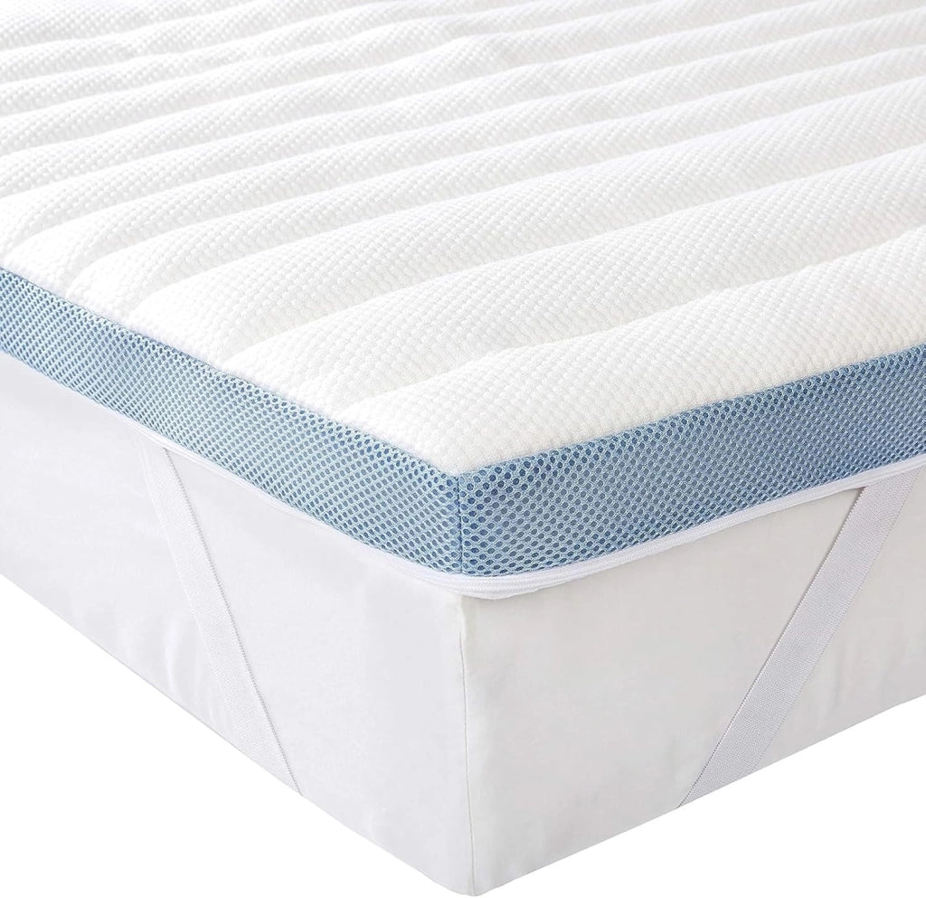 OLYMPIA Topper in Memory Foam SINGOLO 190x80x5cm, Comfort Tessuto Traspirante e Delicato Sulla Pelle con Elastiche Antiscivolo, Sfoderabile e Lavabile Coprimaterasso con Angoli Elastici correttore materasso Oeko-TEX