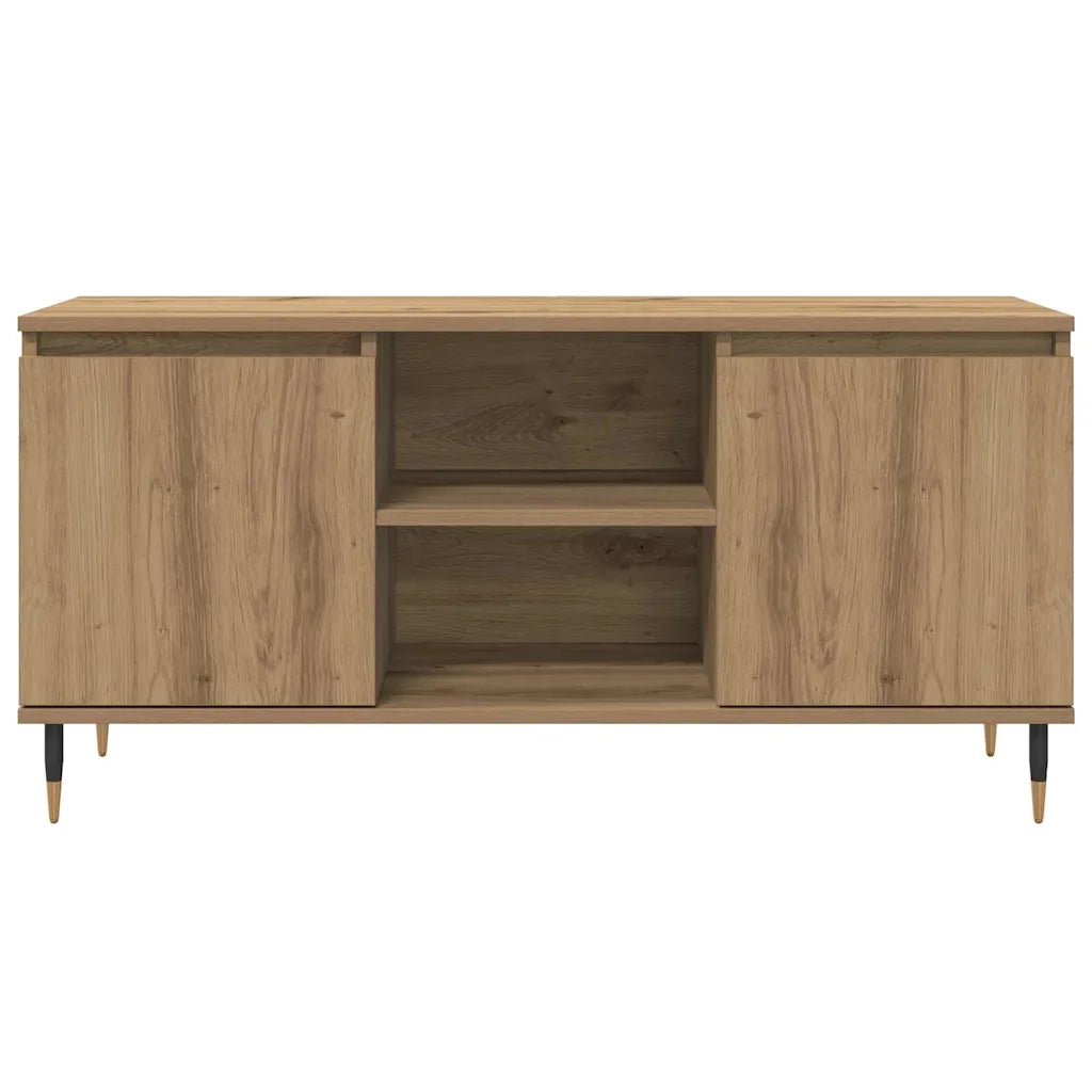 Mobile TV | Armadietto TV | Mobile Porta TV Rovere artigianale 104 x 35 x 50 cm Legno multistrato