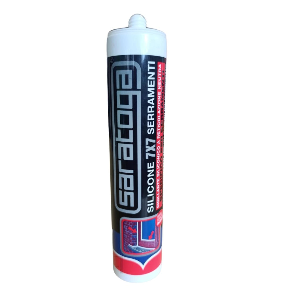 Silicone sigillante 7 x 7 TRASPARENTE neutro per posa qualificata SARATOGA