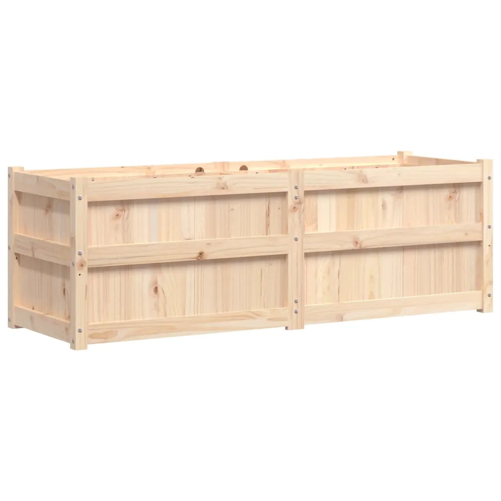 Fioriera da Giardino-Vaso da Esterno 150x50x50 cm in Legno Massello di Pino