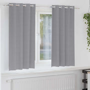 Tende Blackout con Anelli 2 pz Grigio chiaro 175 x 140 cm 4107344