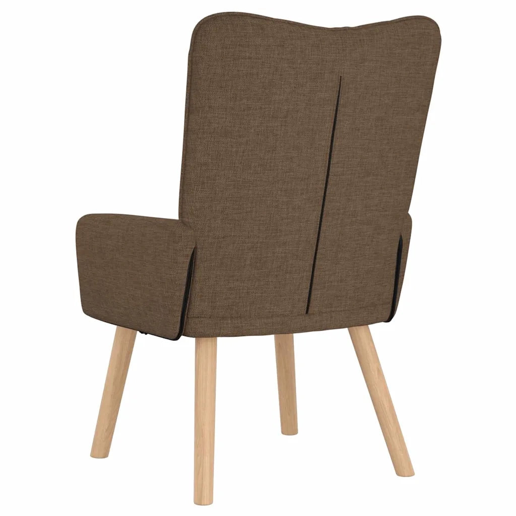 Poltrona-Divano Sedia-Poltroncina Marrone 63 x 67 x 94 cm Tessuto e compensato