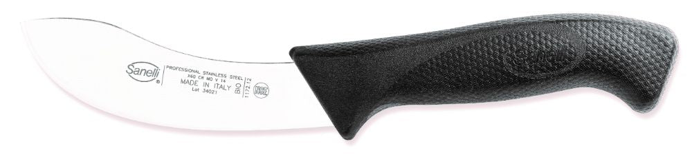 Coltello per Scuoiare Lama 12 cm Manico Antiscivolo Sanelli Skin