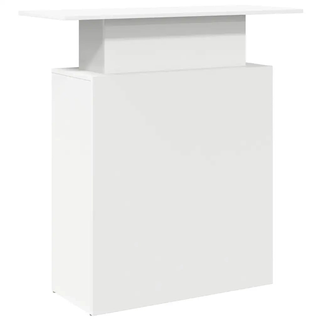 Banco Reception Bianco 100x40x104 cm in Legno Multistrato