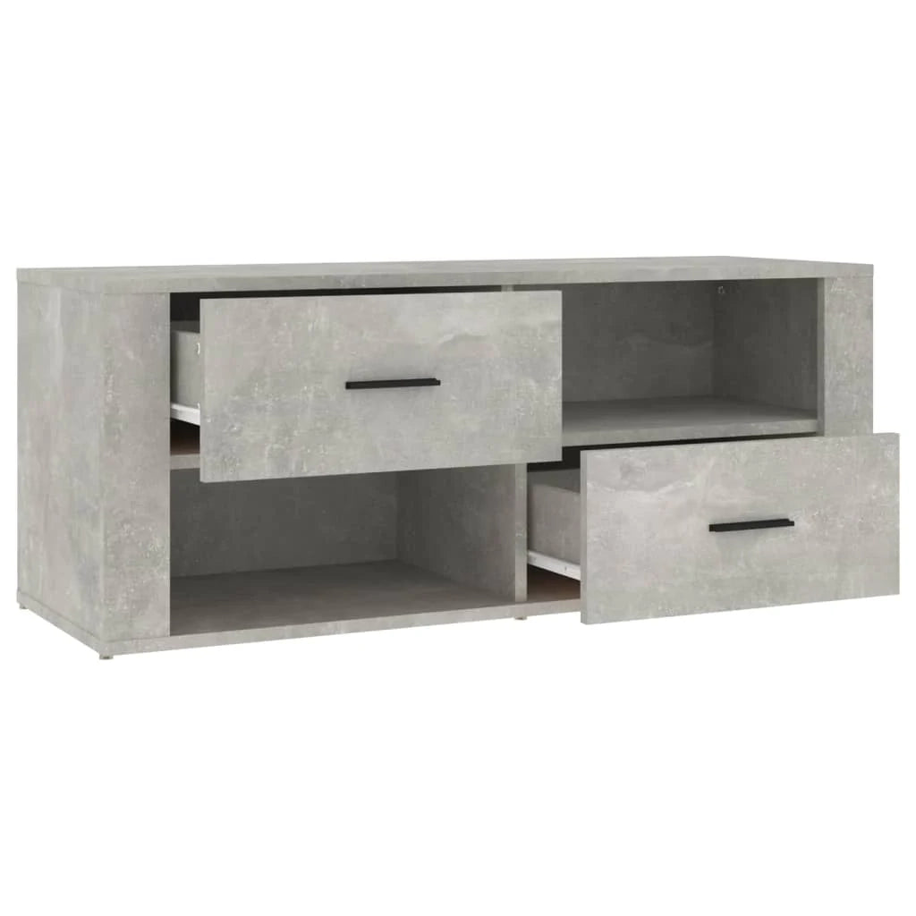 Mobile TV multimediale mensola TV credenza TV sala da pranzo soggiorno camera da letto 100 x 35 x 40 cm legno ingegnerizzato grigio 02_0025491