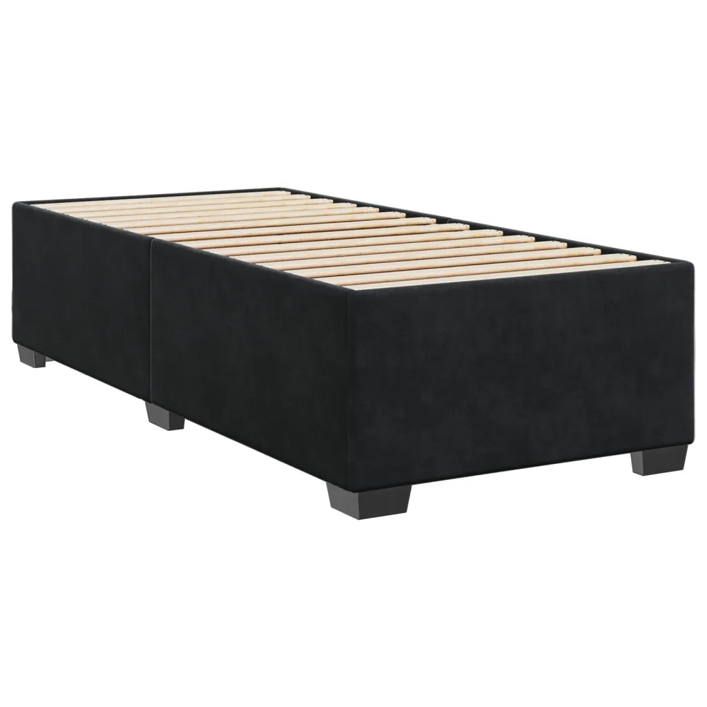 vidaXL Giroletto Nero 90x190 cm in Velluto