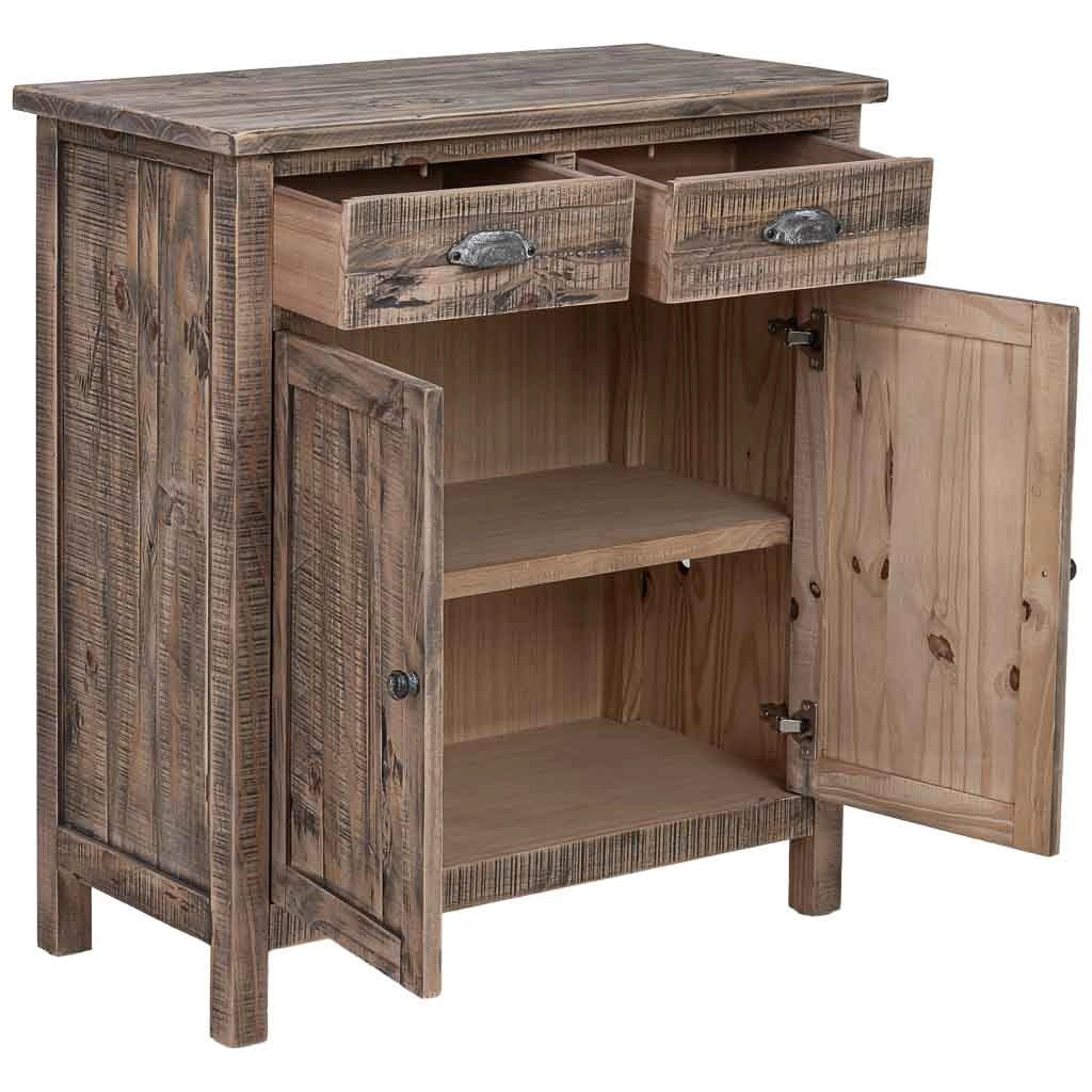 Tavolino da ingresso in legno marrone 80x40x89h cm