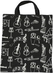 Borsa a Tela per Donna - Borsa per la Spesa Tema Musica - 1 pezzo - 36x41cm