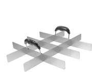 Verstelbare Taartsnijder in Acciaio Inox - 10 Puntoni - Strumento da Cucina - Snipper Preciso - Ideale per Feste e Compleanni - Distributore di Torta