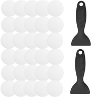 30 pezzi di adesivi antiscivolo per doccia con 2 raschiatori, adesivi antiscivolo trasparenti 8 cm, adesivi di sicurezza per doccia per bagni, docce, vasche da bagno