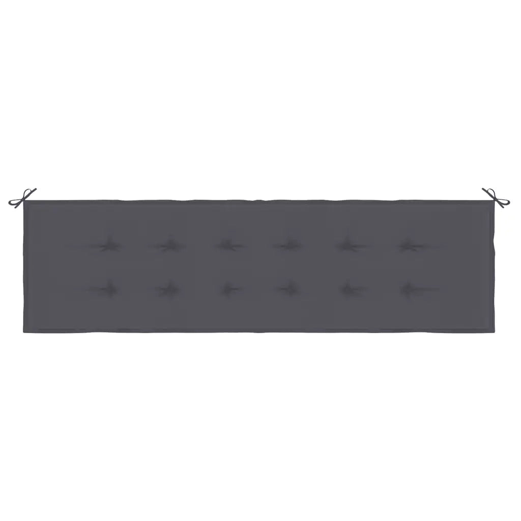 Cuscino per Panca da Giardino Antracite 180x50x3 cm cod mxl 46139