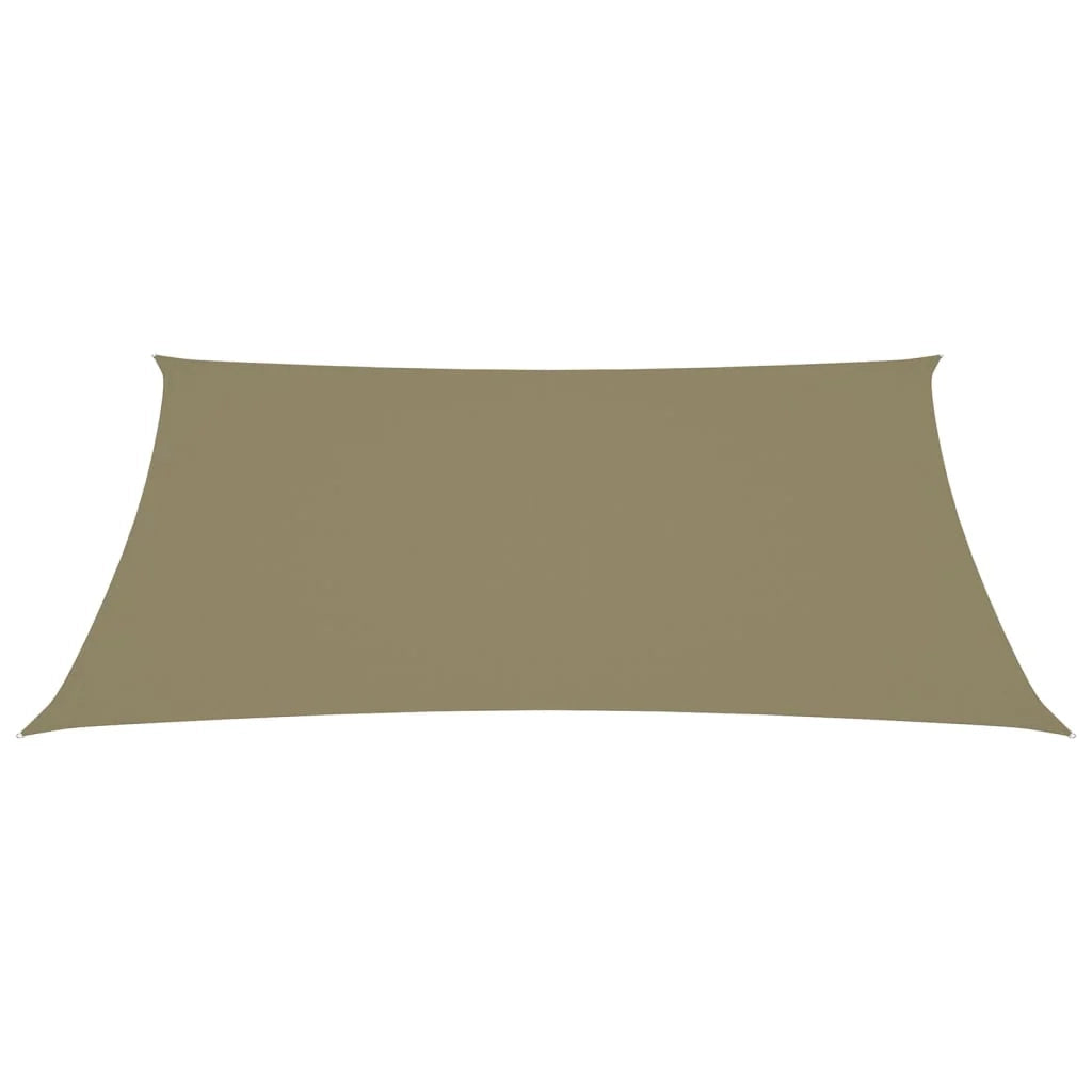 Vela ombreggiante/ombrellone rettangolare in tessuto Oxford 6 x 8 m beige 02_0009742