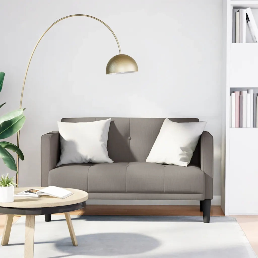 Divano | Divano da soggiorno | Sofa Divanetto Tortora 111 cm in Tessuto